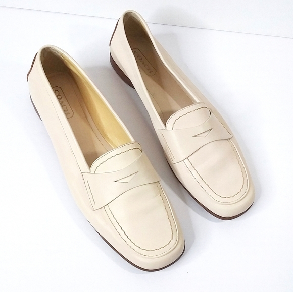 Coach Shari Leather Penny Loafers Made In Italy 8B - Picture 11 of 11